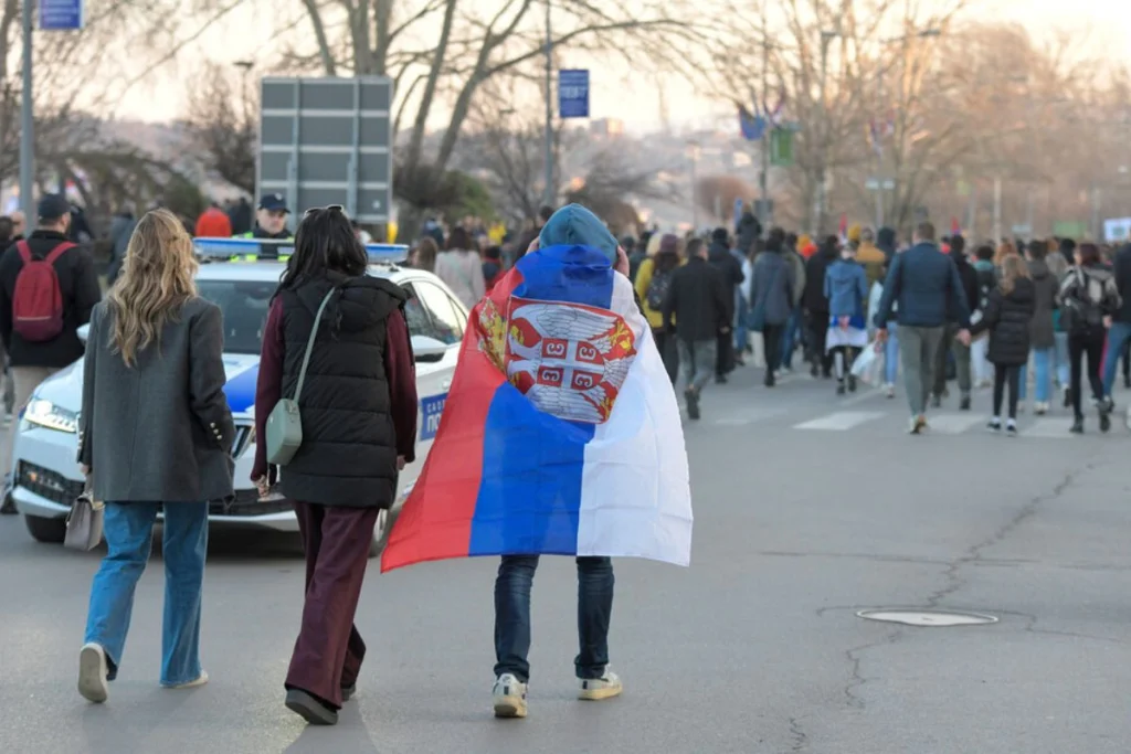 ns-protest.jpg Студентски протест у Новом Саду, 1. фебруар 2025. (Фото: Танјуг/Ненад Михајловић)