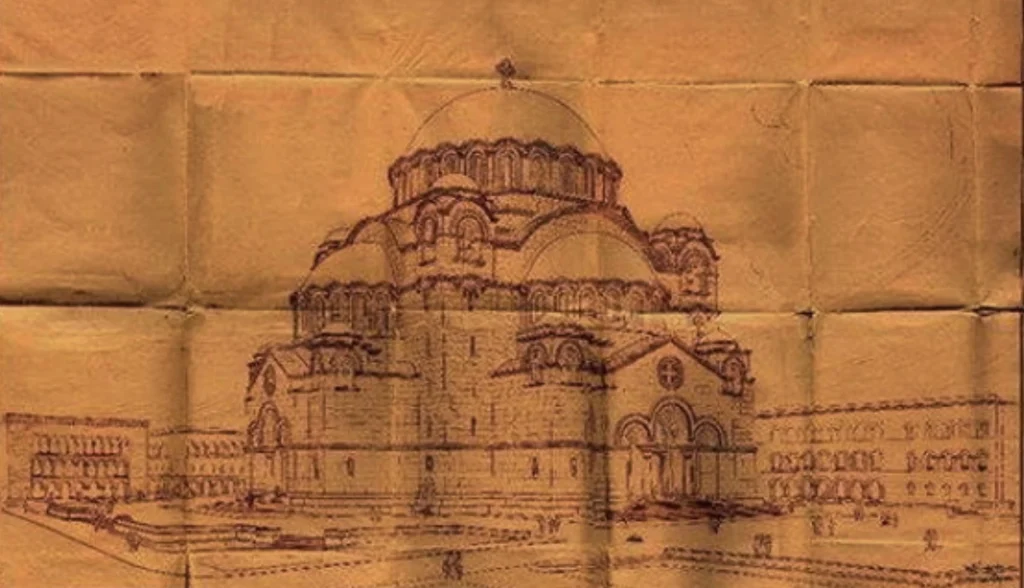 unnamed-8.jpg Пројекат Храма Светог Саве и Двора Патријаршије на Врачару, 1927. године
